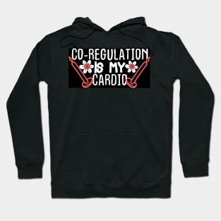 flower candle co regulation is my cardio - funny cute vintage retro women's gift floral multicolor present for mom sister  birthday mother's day Hoodie